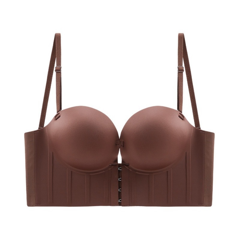 Underwire Bra Padded - Stylowy biustonosz push-up z odkrytymi plecami,
