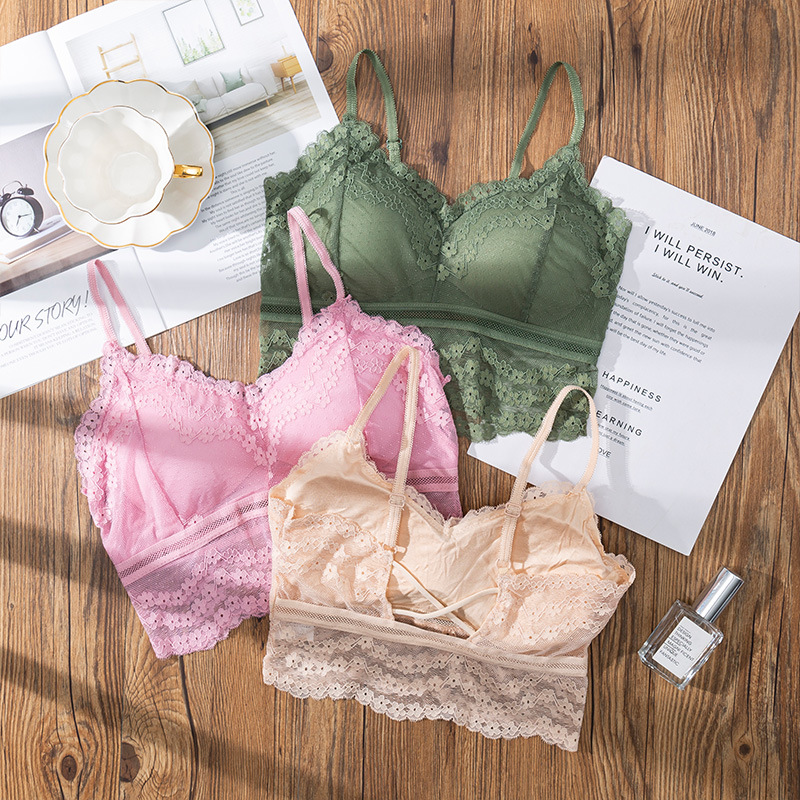 Sheer Bra Lace - 3D seksowna koronkowa bielizna bezszwowy sportowy