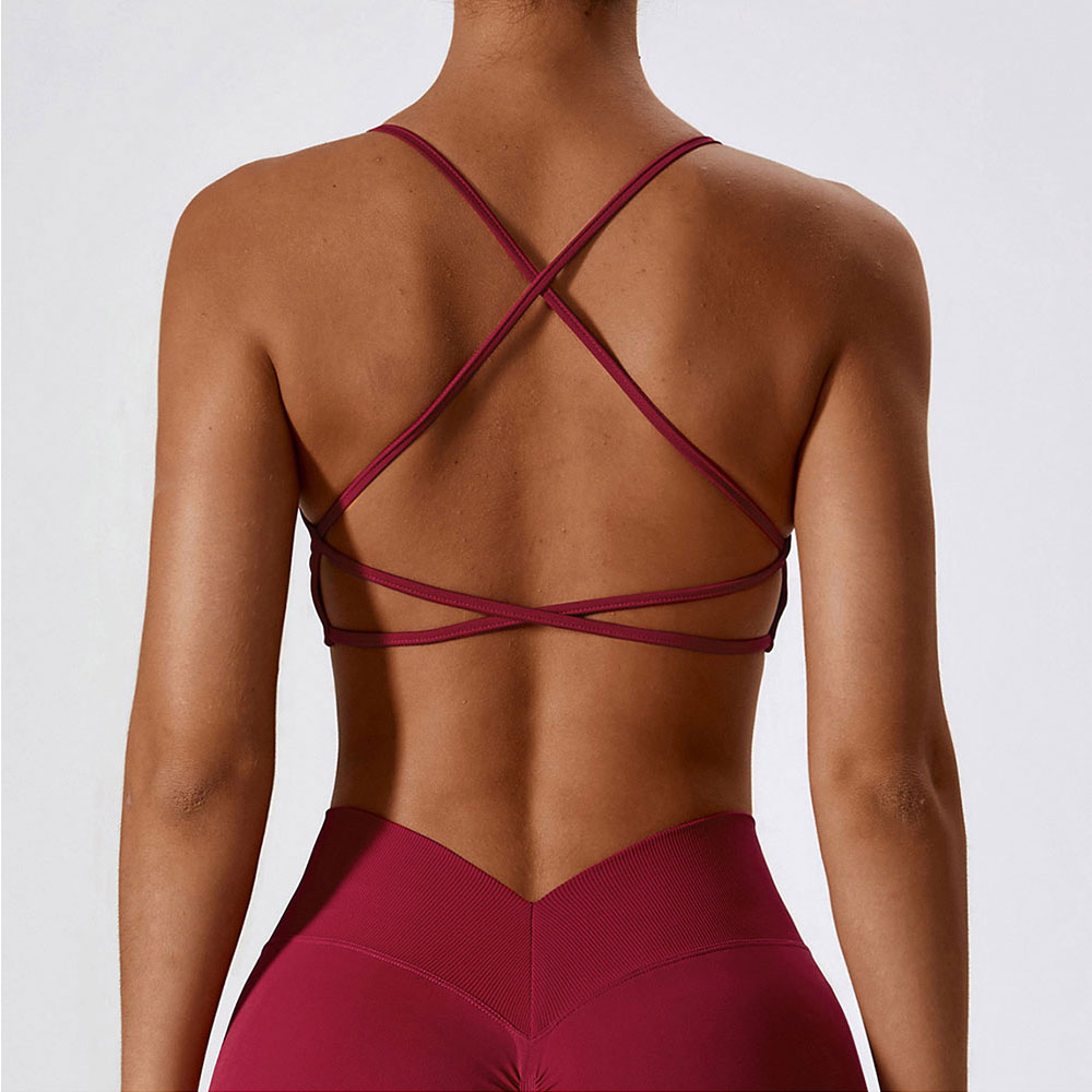 Sports Bra Racerback - Biustonosz sportowy damski z paskiem krzyżowym