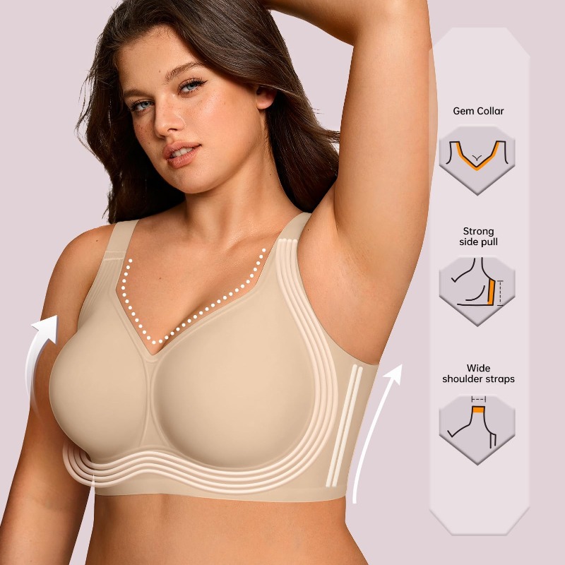 Biustonosz bez fiszbinów plus  – Plunge Bra Push Up recenzja i cena
